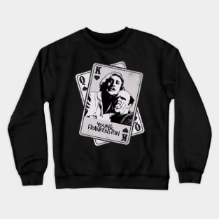 Retro Young Frankenstain movie card style Crewneck Sweatshirt